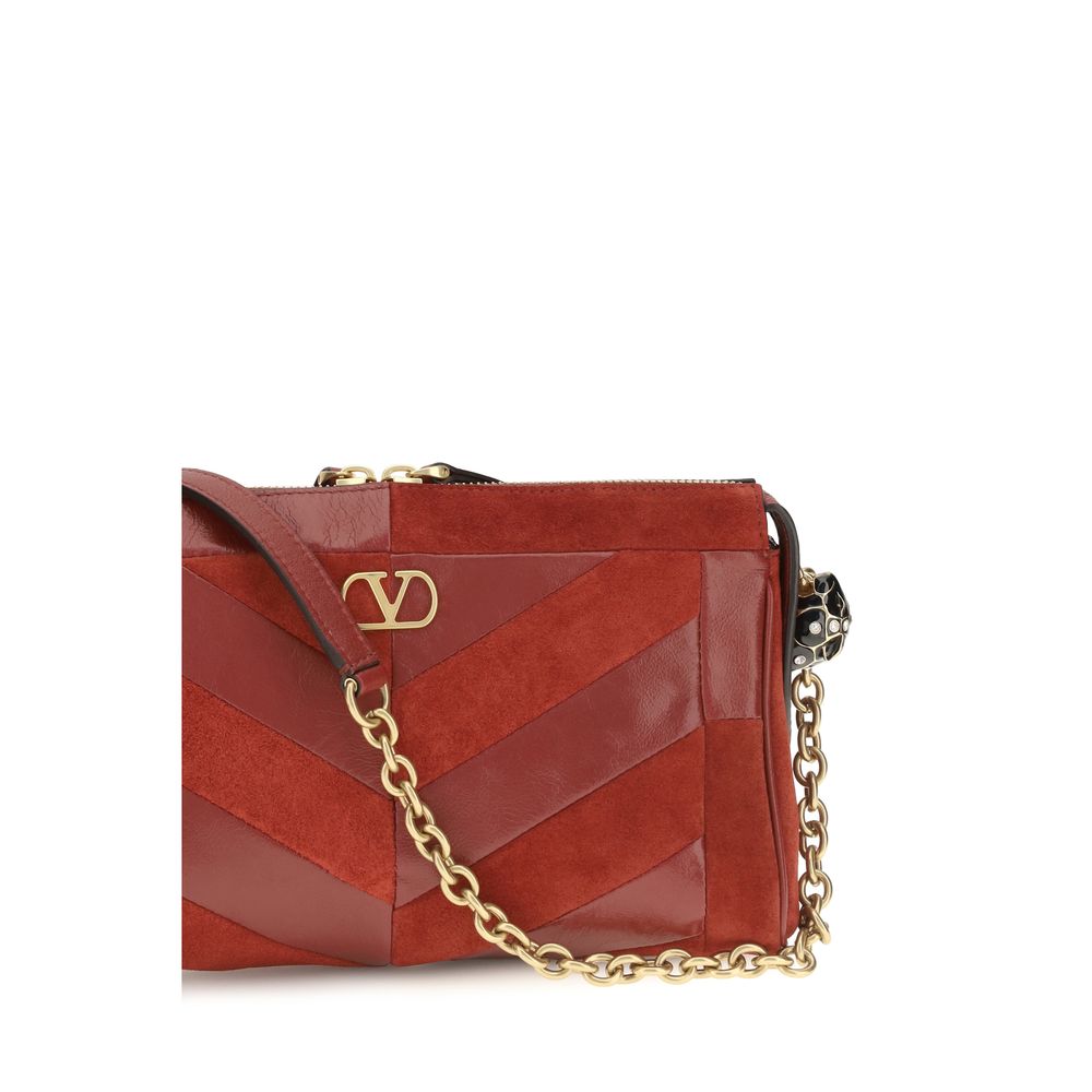 Bolso de hombro Valentino Garavani de piel de becerro multicolor Bos Taurus