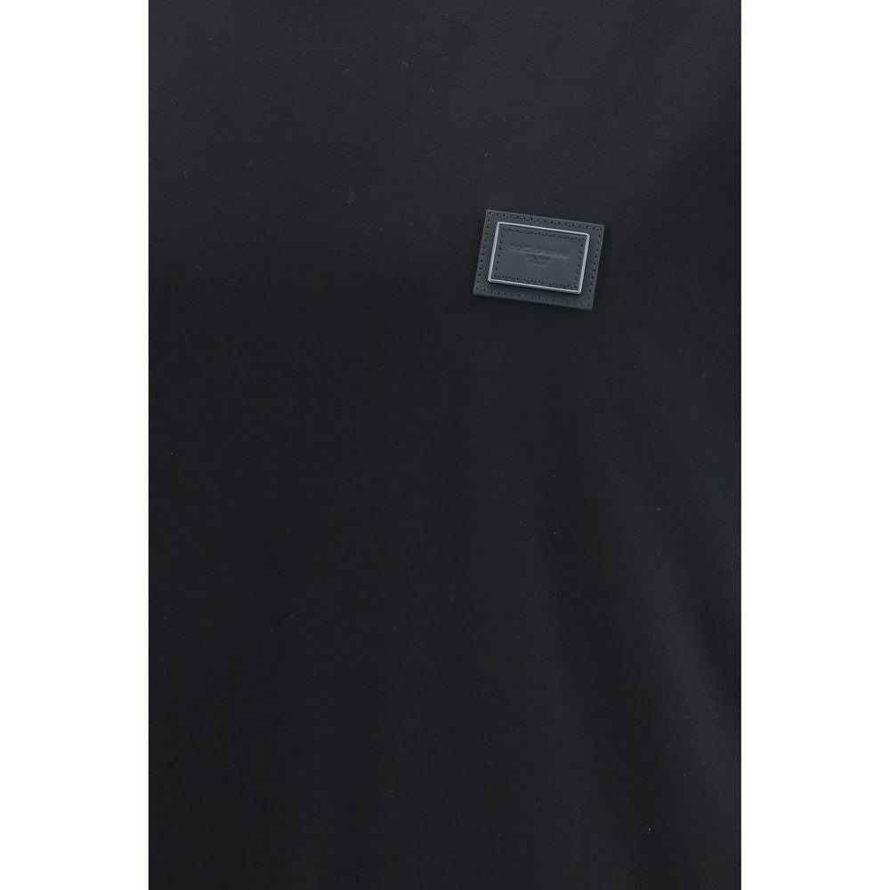 Camiseta de algodón negra Dolce & Gabbana