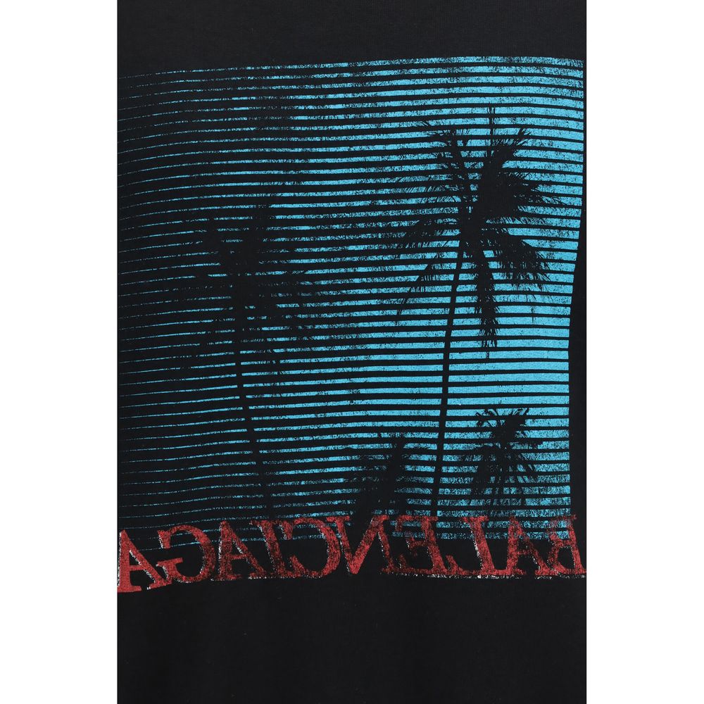 Balenciaga Sudadera Negra De Algodón - Ajuste Regular Cómodo