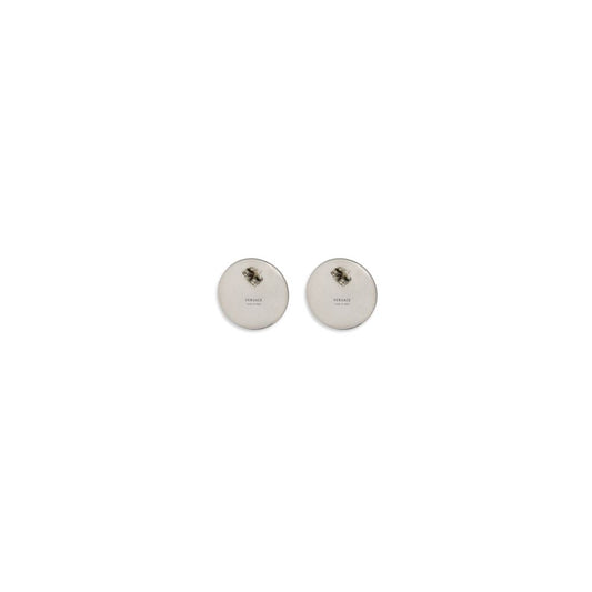 Pendientes Versace de latón gris