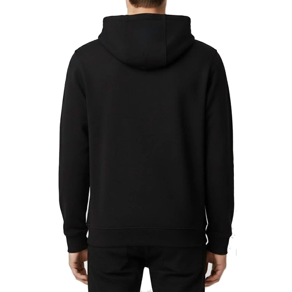 Sudadera con capucha negra de algodón Versace