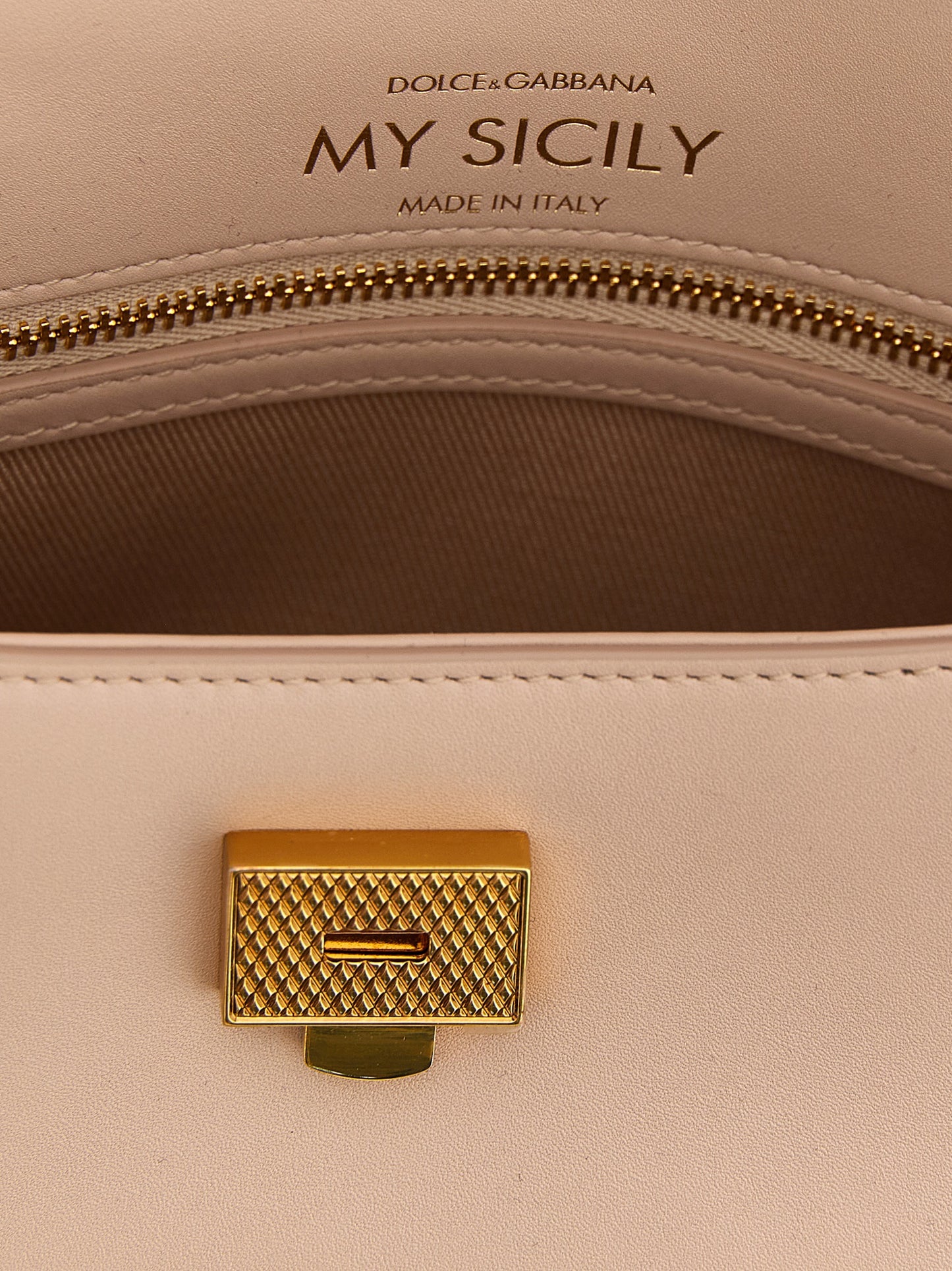 Sac à main Dolce & Gabbana en cuir de veau multicolore