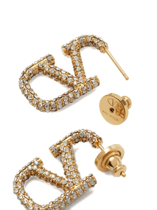 Pendientes Valentino Garavani de latón dorado