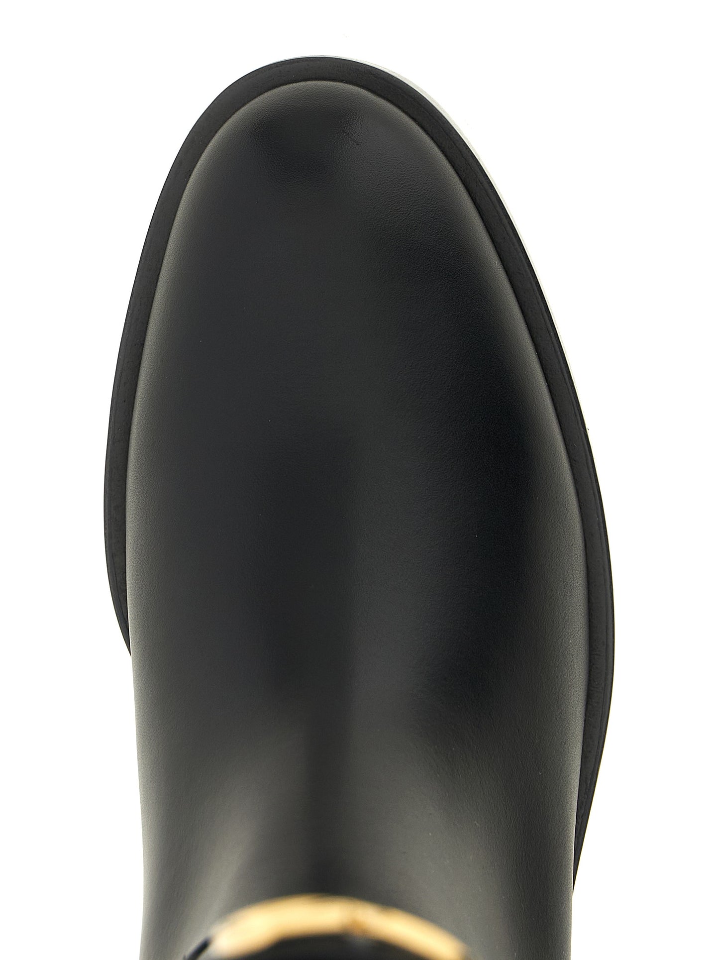 Valentino Garavani Black Calfskin Over-the-Knee Boots