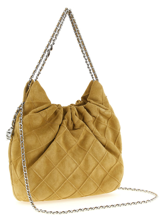 Bolso de hombro Tory Burch de piel de becerro beige