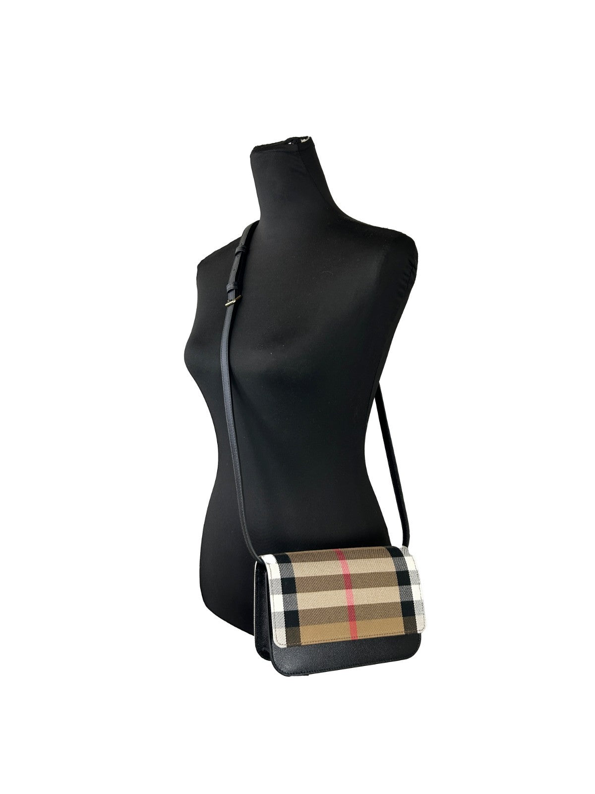 Burberry Petit Sac Bandoulière Madison En Cuir Imprimé Check