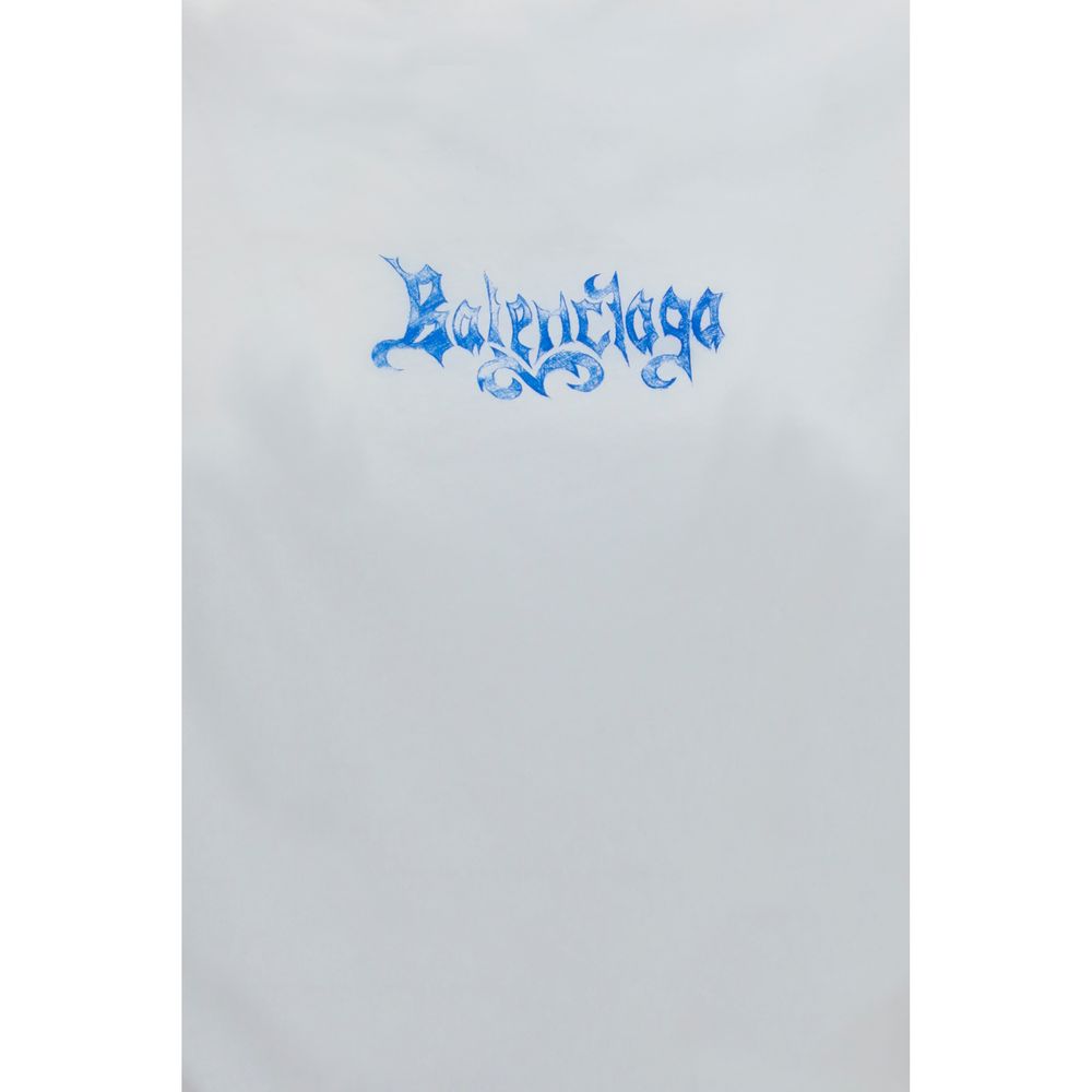 Camiseta de algodón blanca Balenciaga