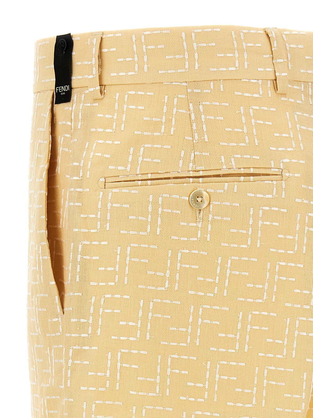 Bermuda Fendi en lin multicolore