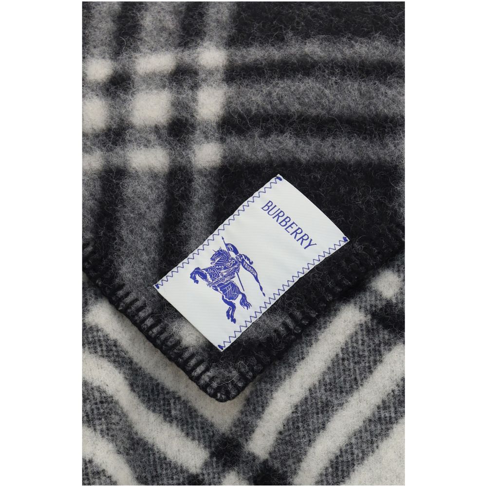 Bufanda Burberry Oves Aries de lana gris