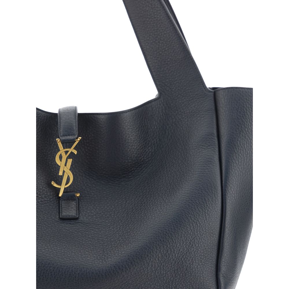 Bolso de hombro Saint Laurent de piel de becerro negra Bos Taurus