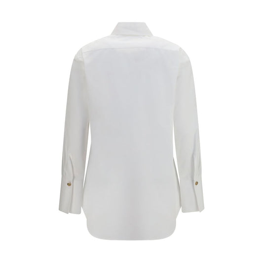 Camisa de vestir blanca de algodón Balmain