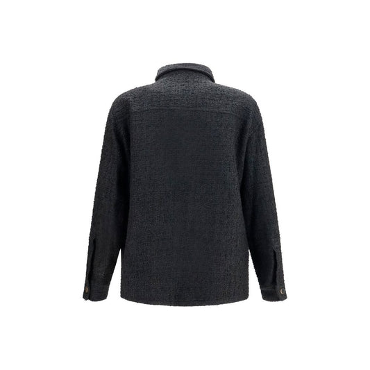 Chaqueta Balmain Shell de algodón negra