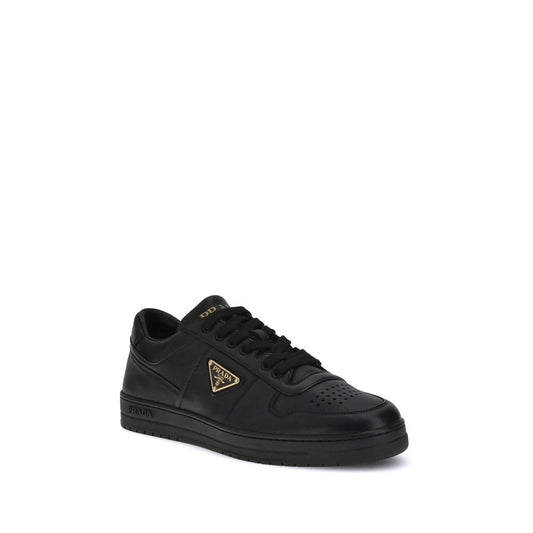 Zapatillas bajas Prada de piel de becerro negra Bos Taurus