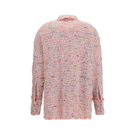 Camisa Balmain de poliamida multicolor estampada