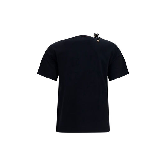 Camiseta de algodón negra de Burberry