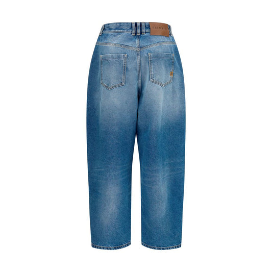 Jeans Balmain azules de algodón de corte relajado