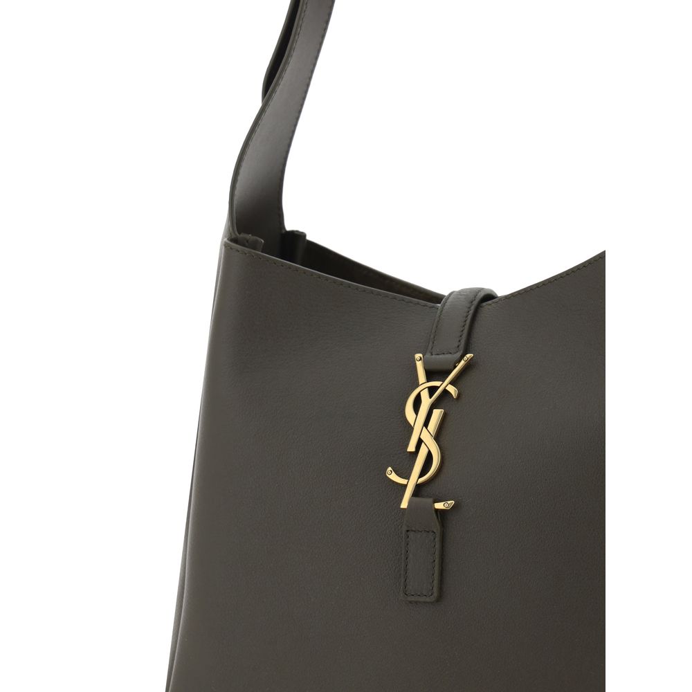 Bolso de hombro Saint Laurent bicolor de piel de ternera Bos Taurus