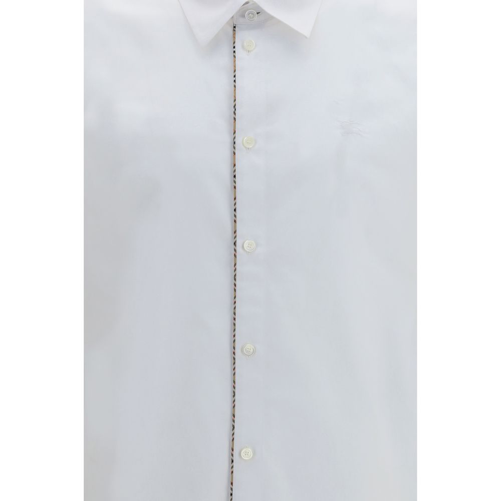 Camisa De Vestir de Algodón Burberry Blanca - Ajuste Regular