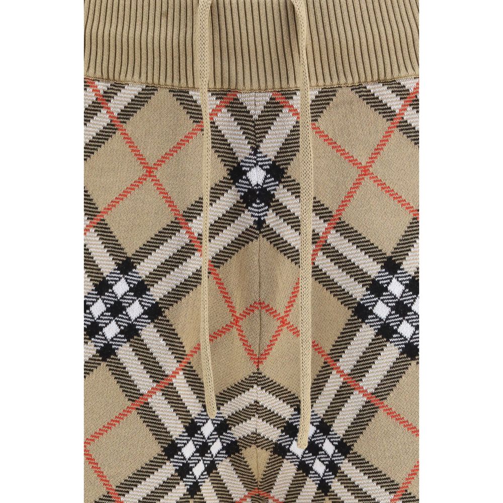 Burberry Bermudas De Algodón Beige Con Corte Relajado