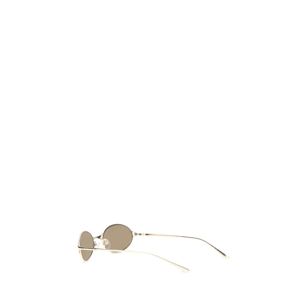 Gafas de sol Alexander McQueen de metal dorado