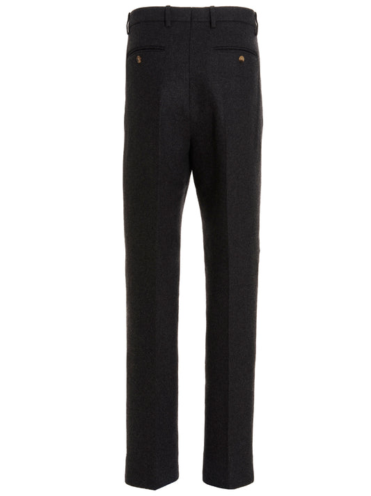Pantalón de vestir de lana gris Gucci