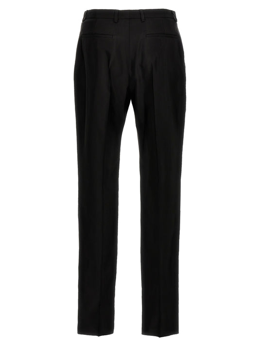 Saint Laurent Black Acetate Dress Pants