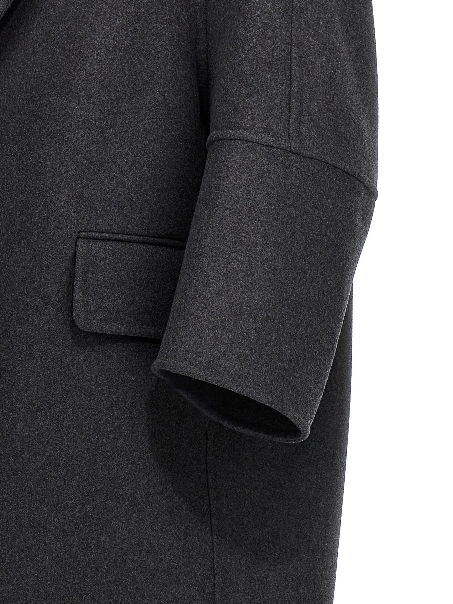 Abrigo Max Mara de lana virgen gris