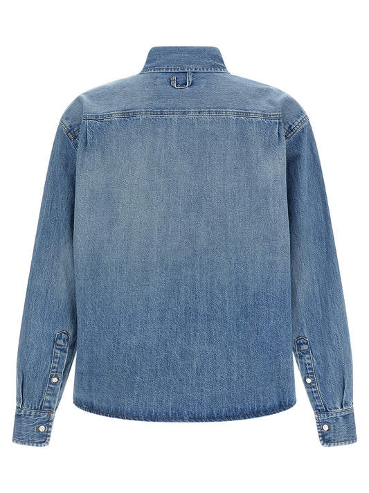 Blusa de algodón azul Jacquemus