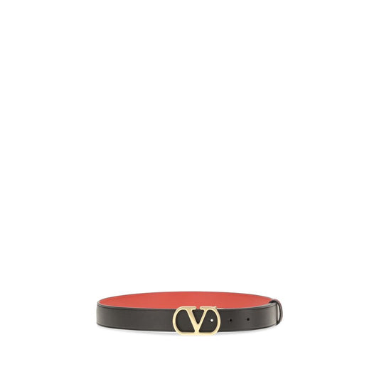 Valentino Garavani Ceinture Regular - Cuir De Veau Noir