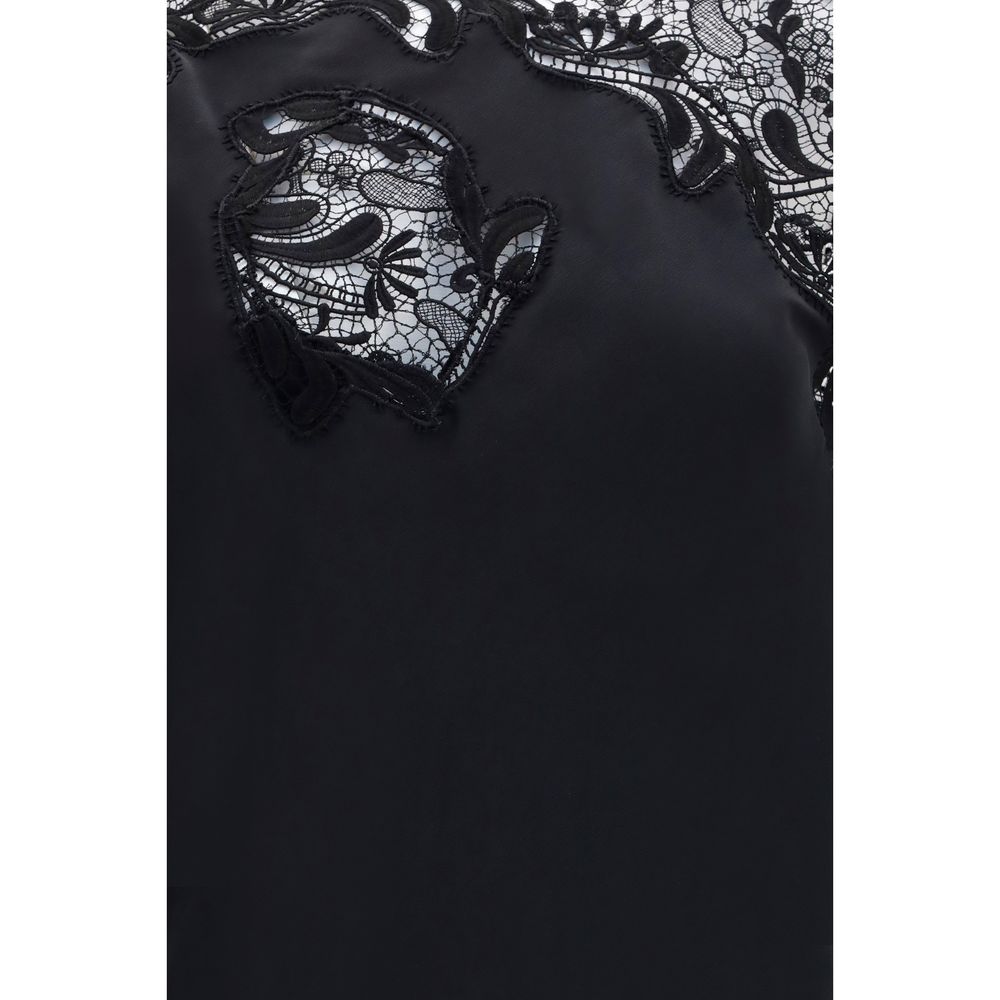 Ferragamo Black Pure Silk Regular Fit Cocktail Dress