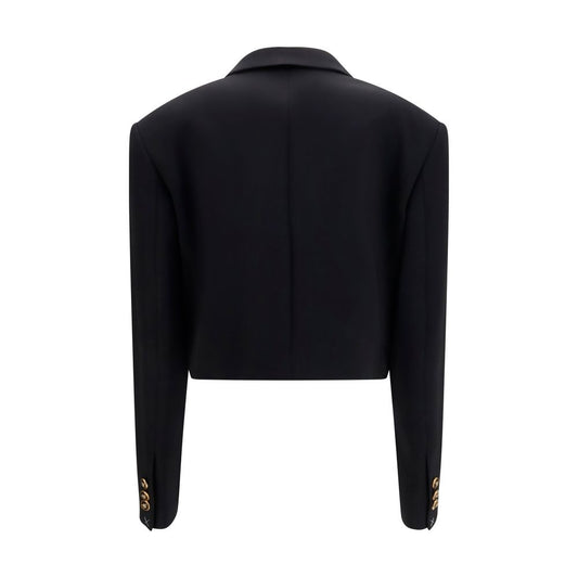 Blazer de lana negro Versace Oves Aries