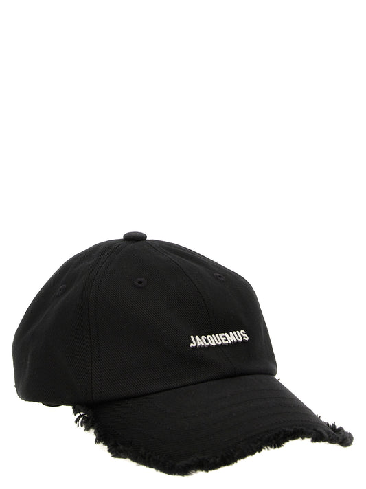 Gorra Jacquemus de algodón negro (Gorra de béisbol)