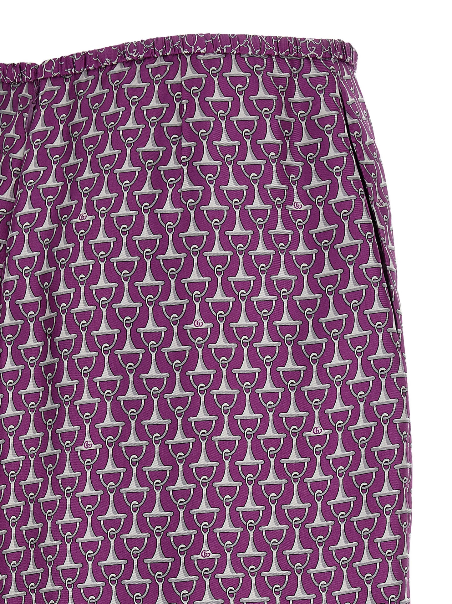 Gucci Falda Midi De Seda Violeta - Caída Fluida Moderna