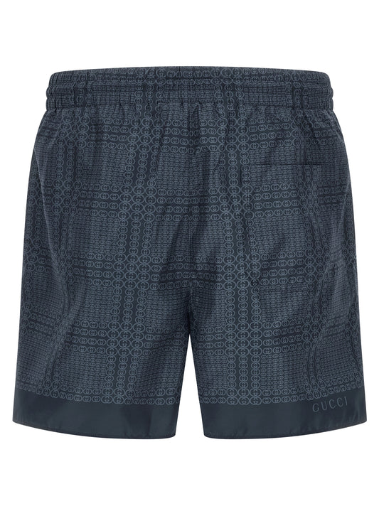 Bañador Gucci azul de poliéster