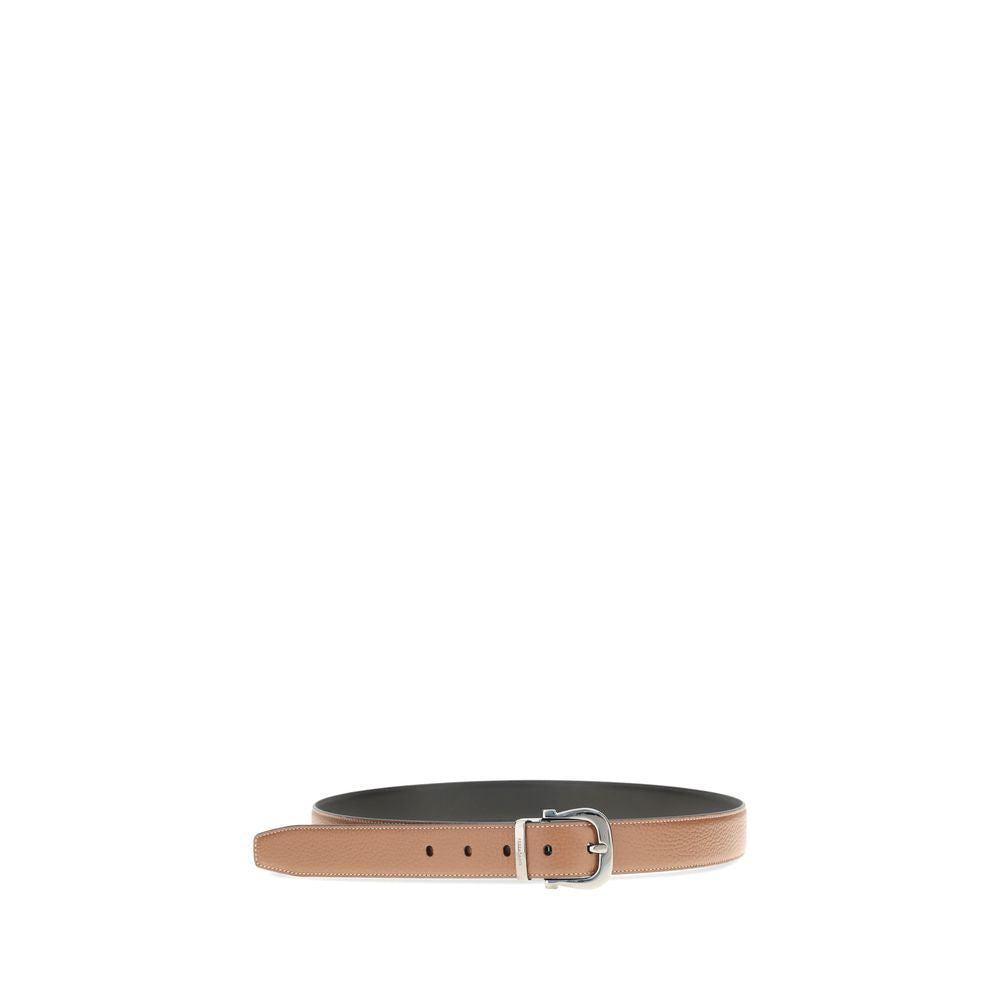 Cinturón Ferragamo Bos Taurus De Piel De VacunoMarrón Reversible