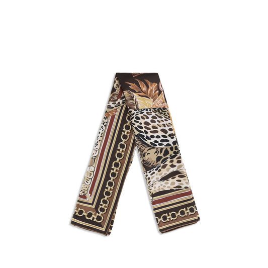 Ferragamo Pañuelo De Seda Multicolor - Estampado Vibrante