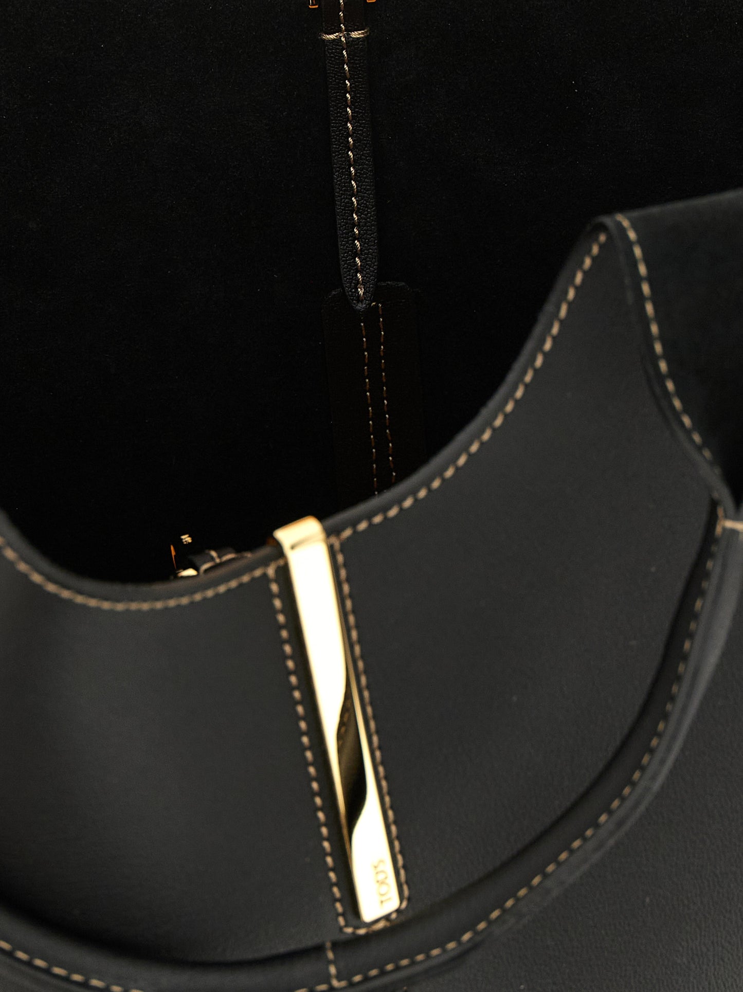 Bolso tote Tod's de piel de becerro negra