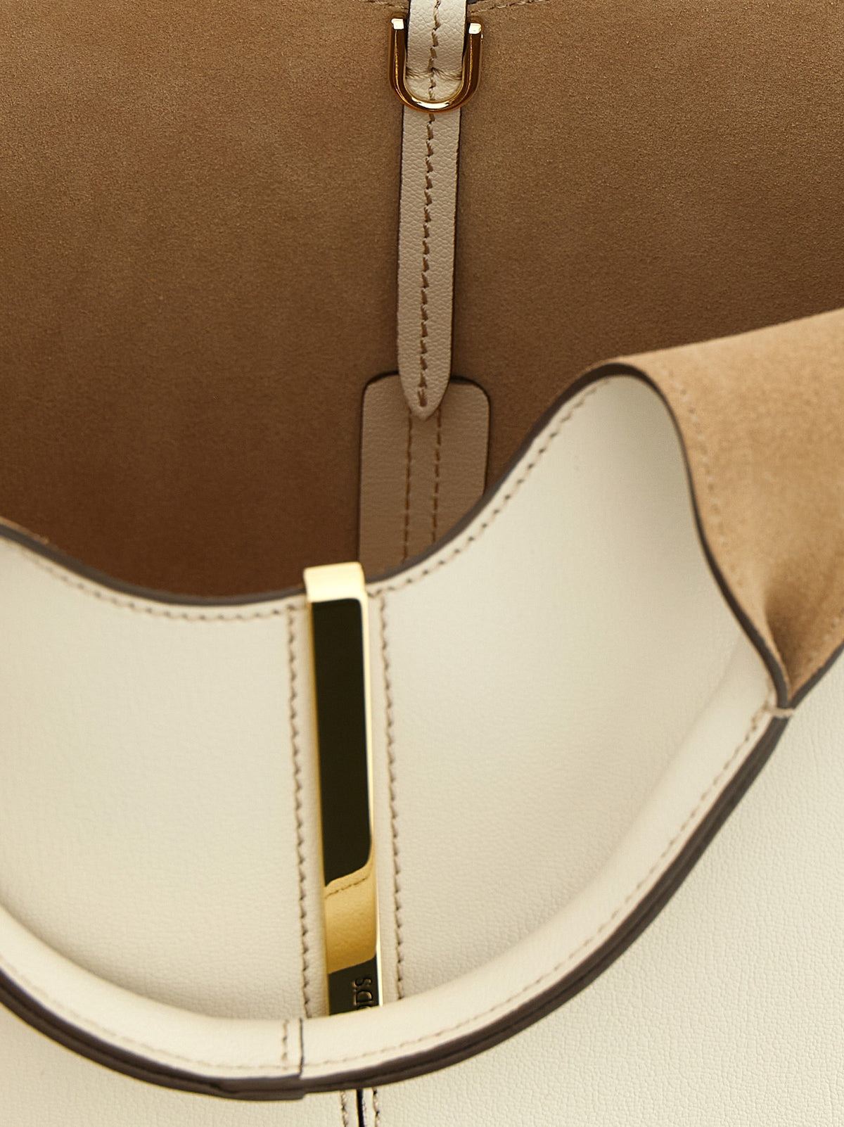 Bolso Tote De Piel De Becerro Blanco Diseño Atemporal Tod's