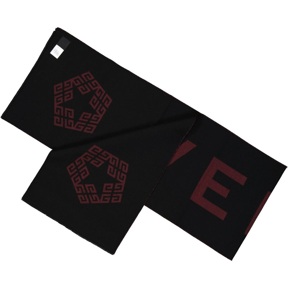 Givenchy Foulard De Cuello En Lana Virgen Negra Para Hombre