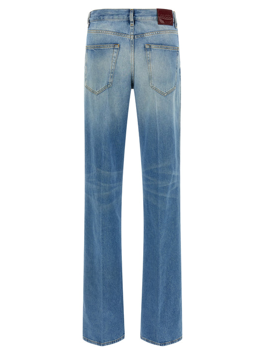 Vaqueros acampanados Gucci de algodón azul