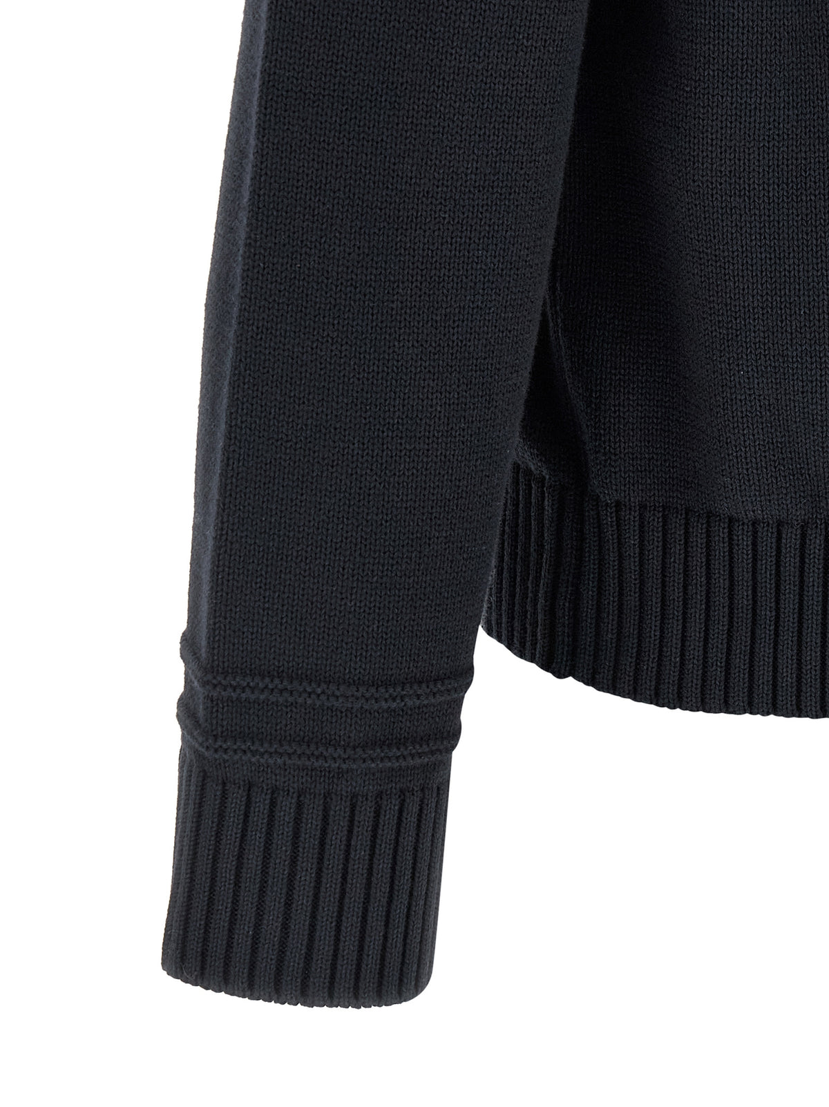 Cárdigan De Algodón Azul Gucci Diseño Limpio Contemporáneo