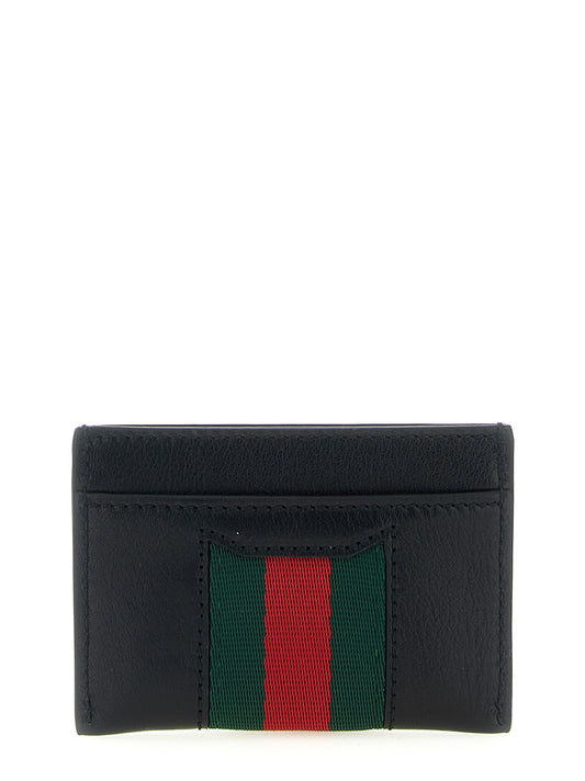 Tarjetero Gucci de piel de becerro negra