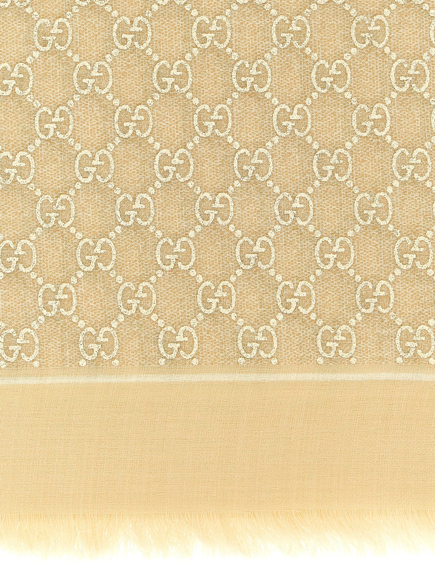 Bufanda Gucci de lana beige
