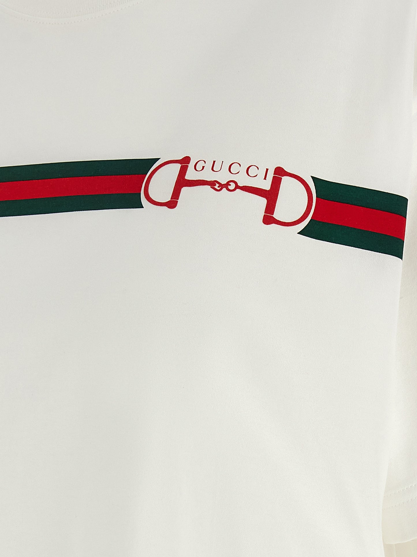 Camiseta Gucci de algodón blanco