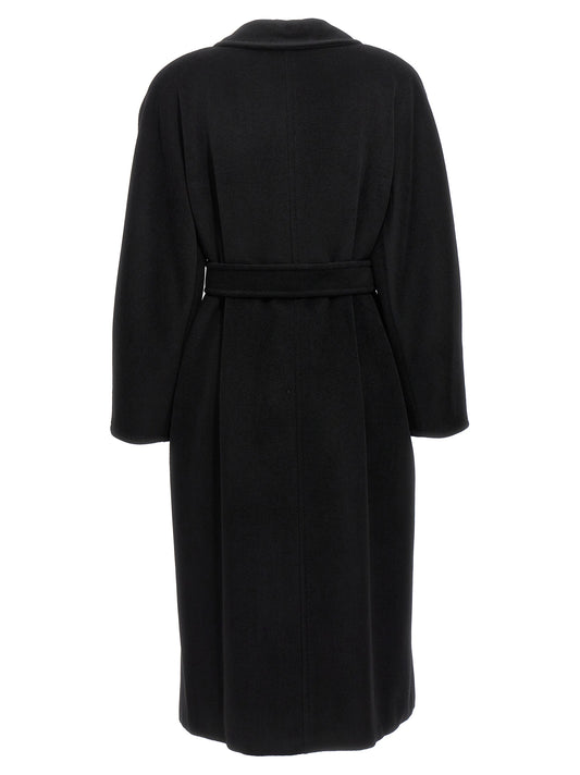 Abrigo Max Mara de lana virgen negra