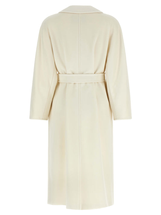 Abrigo Max Mara blanco de lana virgen