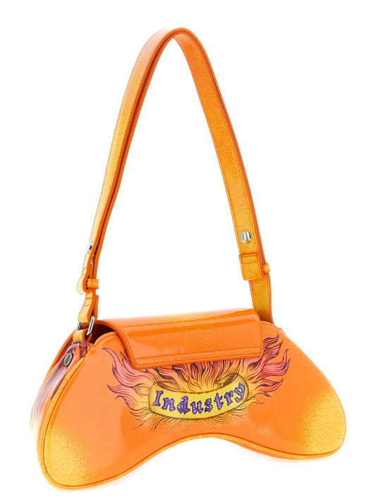 Bolso cruzado de polietileno naranja Diesel