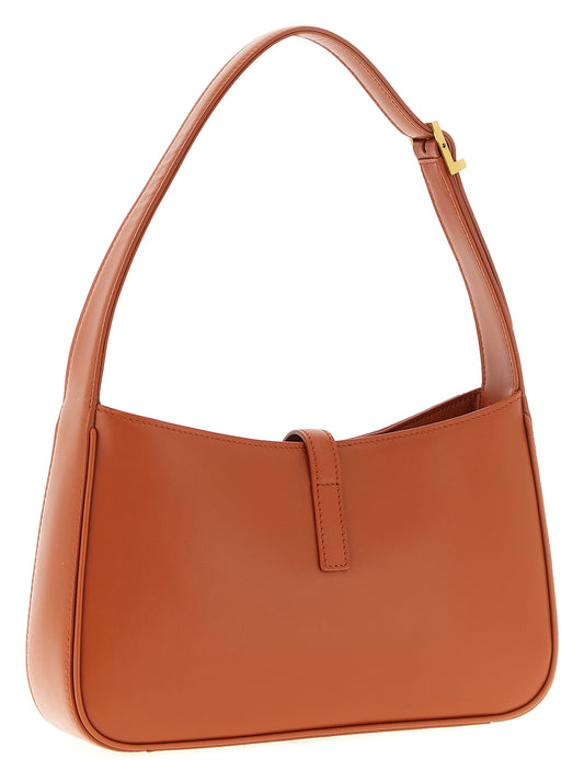 Bolso de hombro Saint Laurent de piel de becerro naranja