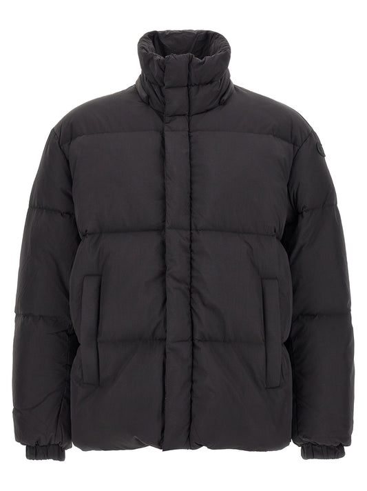 Chaqueta larga de poliamida negra Diesel
