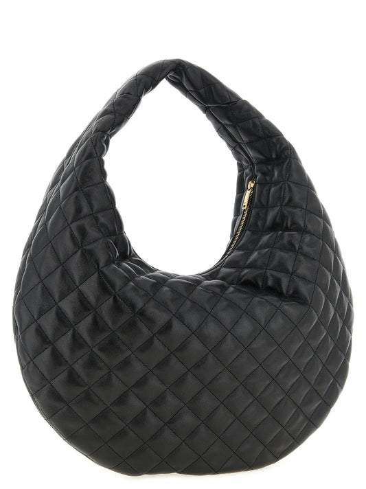 Bolso de hombro Saint Laurent de piel de cordero negra